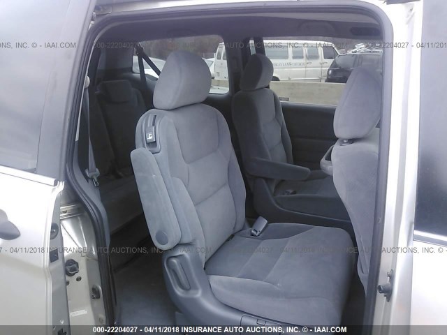 5FNRL38216B105257 - 2006 HONDA ODYSSEY LX SILVER photo 8