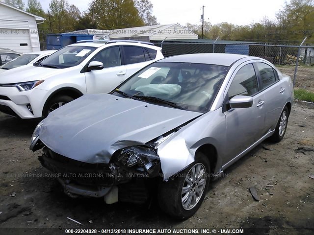 4A32B2FFXCE021100 - 2012 MITSUBISHI GALANT FE SILVER photo 2