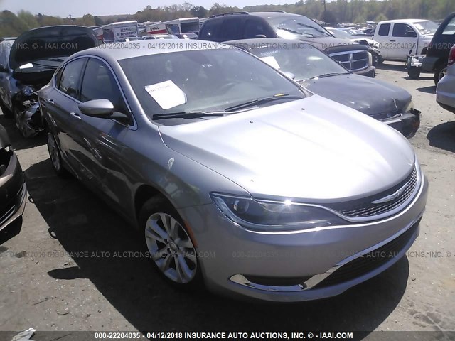 1C3CCCAB6FN693212 - 2015 CHRYSLER 200 LIMITED SILVER photo 1