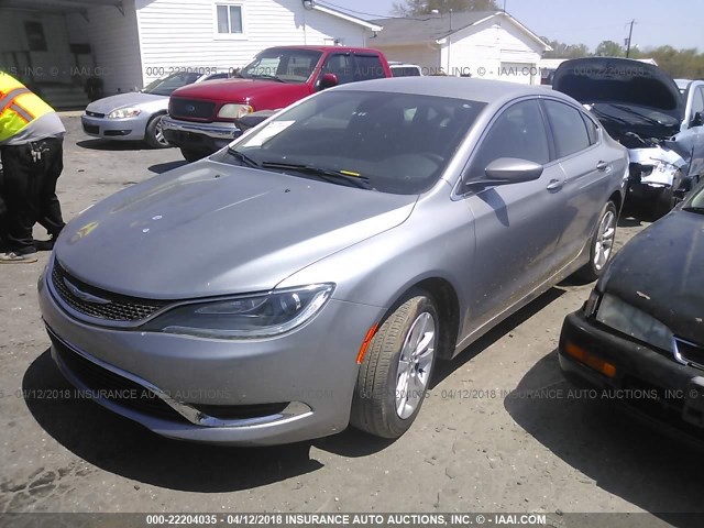 1C3CCCAB6FN693212 - 2015 CHRYSLER 200 LIMITED SILVER photo 2