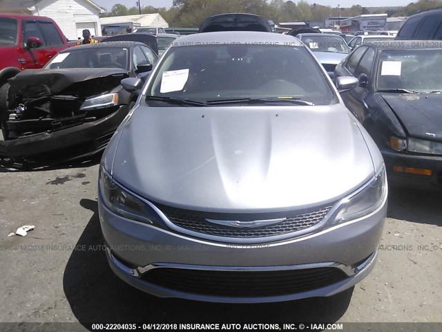 1C3CCCAB6FN693212 - 2015 CHRYSLER 200 LIMITED SILVER photo 6