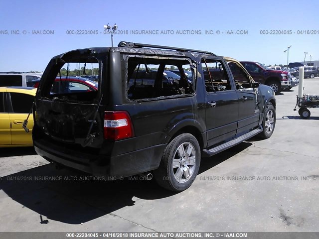 1FMFK19547LA08454 - 2007 FORD EXPEDITION EL LIMITED BLACK photo 4