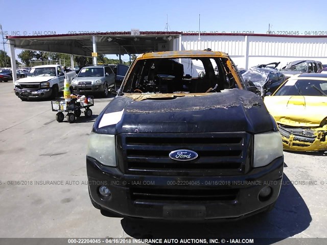 1FMFK19547LA08454 - 2007 FORD EXPEDITION EL LIMITED BLACK photo 6