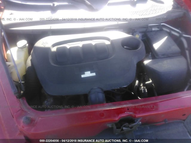 3GNDA13D58S627498 - 2008 CHEVROLET HHR LS RED photo 10