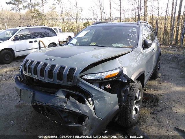 1C4PJMBS3EW134703 - 2014 JEEP CHEROKEE TRAILHAWK GRAY photo 6