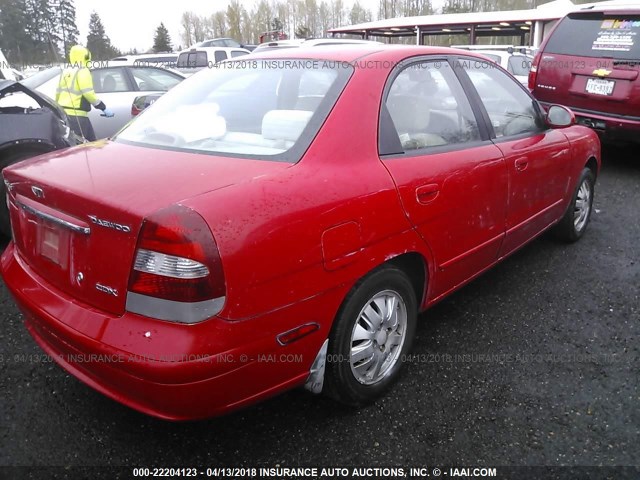 KLAJB52Z61K680331 - 2001 DAEWOO NUBIRA CDX 红色 照片 4