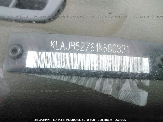 KLAJB52Z61K680331 - 2001 DAEWOO NUBIRA CDX 红色 照片 9