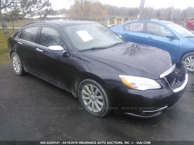 1C3CCBCGXDN527503 - 2013 CHRYSLER 200 LIMITED BLACK photo 1