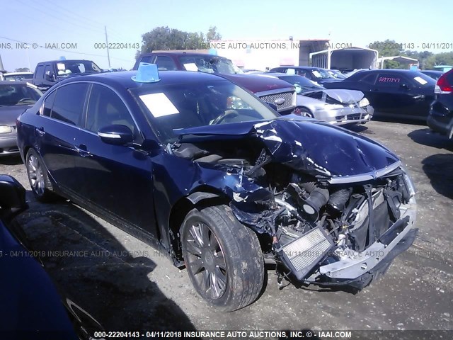 KMHGC4DE6BU122968 - 2011 HYUNDAI GENESIS 3.8L BLUE photo 1