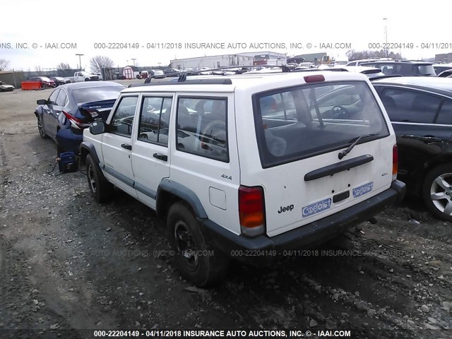 1J4FJ68S9WL269017 - 1998 JEEP CHEROKEE SPORT/CLASSIC WHITE photo 3