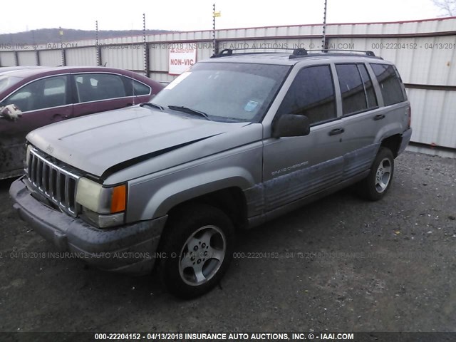 1J4GZ58S3WC353325 - 1998 JEEP GRAND CHEROKEE LAREDO/TSI TAN photo 2