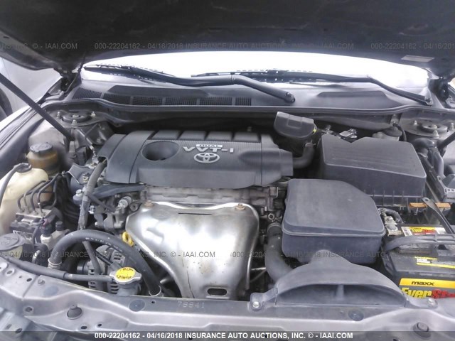 4T4BF3EK8AR040809 - 2010 TOYOTA CAMRY SE/LE/XLE Сұр фото 10