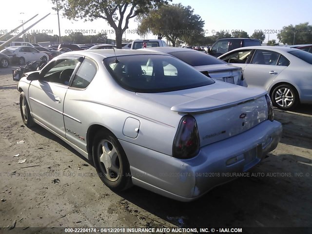 2G1WX15K429314628 - 2002 CHEVROLET MONTE CARLO SS 银色 照片 3