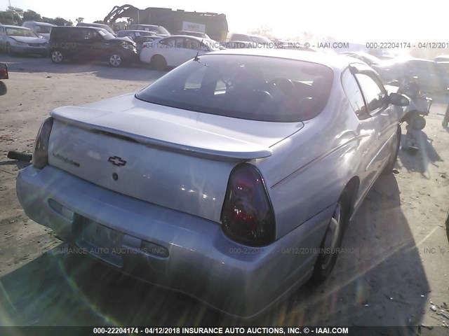 2G1WX15K429314628 - 2002 CHEVROLET MONTE CARLO SS 银色 照片 4