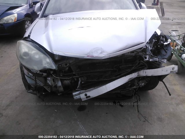 5J8TB18297A002547 - 2007 ACURA RDX SILVER photo 6