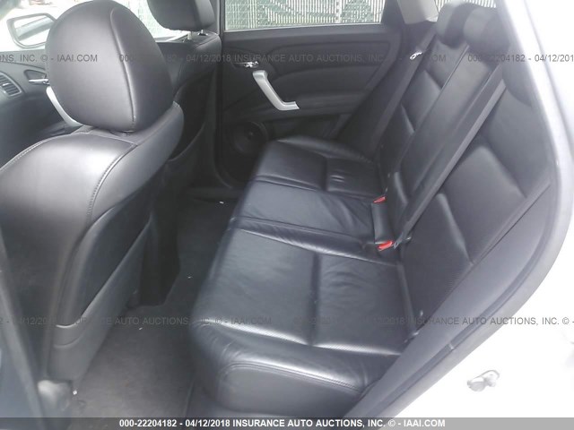 5J8TB18297A002547 - 2007 ACURA RDX SILVER photo 8