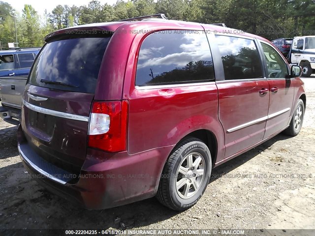 2C4RC1BG3DR585070 - 2013 CHRYSLER TOWN & COUNTRY TOURING BURGUNDY photo 4