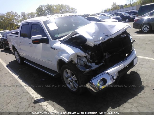 1FTFW1CT1BFB51563 - 2011 FORD F150 SUPERCREW WHITE photo 1