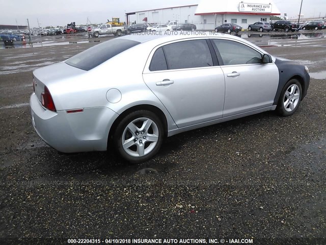 1G1ZA5E05AF283979 - 2010 CHEVROLET MALIBU LS 银色 照片 4