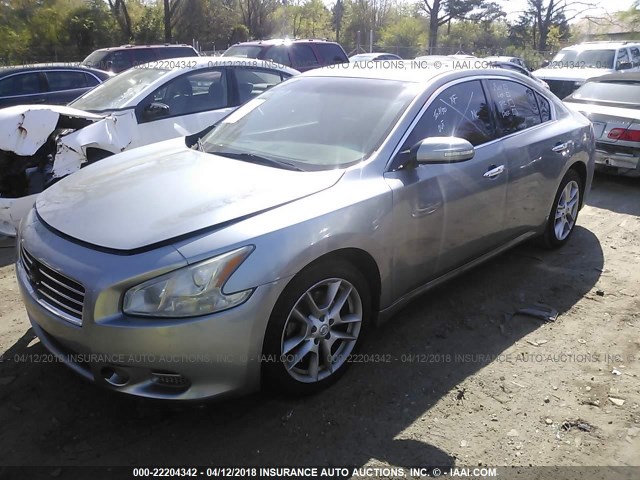 1N4AA51E49C846948 - 2009 NISSAN MAXIMA S/SV GRAY photo 2