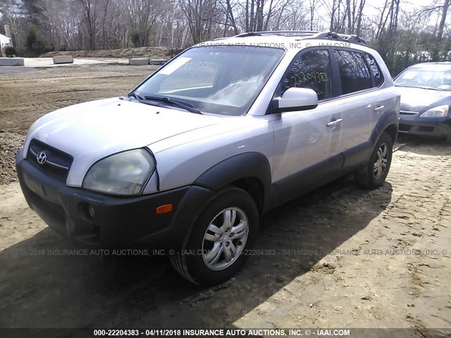 KM8JN72D36U335300 - 2006 HYUNDAI TUCSON GLS/LIMITED SILVER photo 2