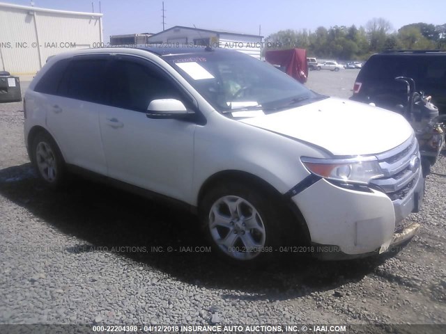 2FMDK4JC3DBC68553 - 2013 FORD EDGE SEL WHITE photo 1