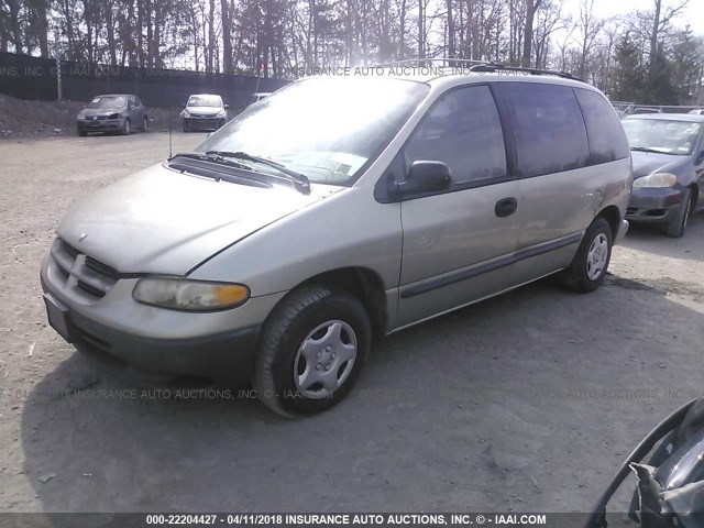 2B4FP25B7YR620404 - 2000 DODGE CARAVAN Champagne photo 2