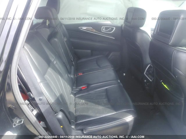 5N1AL0MM9DC334004 - 2013 INFINITI JX35 BLACK photo 8