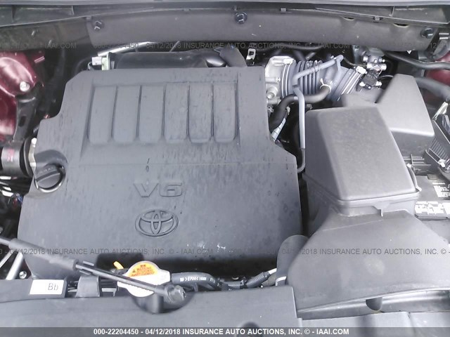 5TDBKRFH9GS350755 - 2016 TOYOTA HIGHLANDER LE/LE PLUS MAROON photo 10