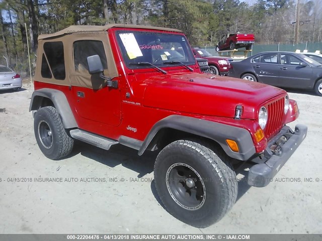 1J4FY29P0VP464588 - 1997 JEEP WRANGLER / TJ SE RED photo 1