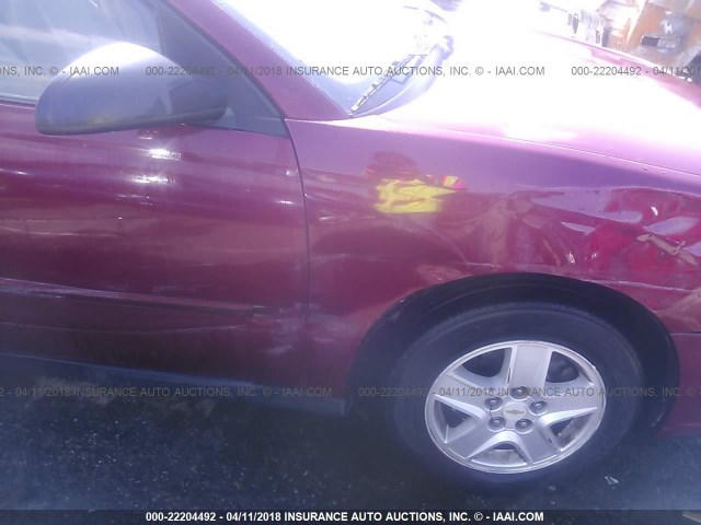 1G1ZT52895F222337 - 2005 CHEVROLET MALIBU LS 红色 照片 6