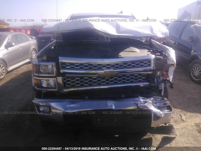 3GCPCREC4EG418383 - 2014 CHEVROLET SILVERADO C1500 LT WHITE photo 6