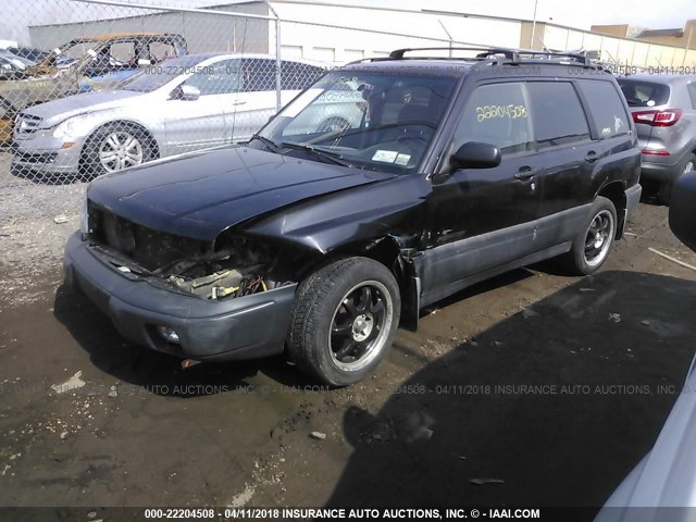 JF1SF6352XH745187 - 1999 SUBARU FORESTER L BLACK photo 2