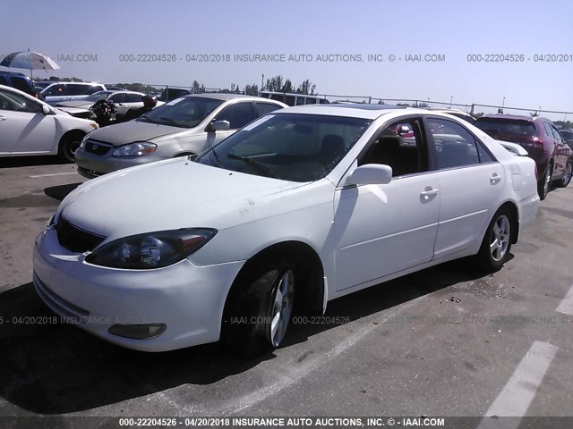 4T1BE30K24U270001 - 2004 TOYOTA CAMRY LE/XLE/SE 白色 照片 2