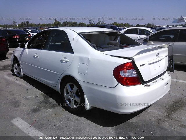 4T1BE30K24U270001 - 2004 TOYOTA CAMRY LE/XLE/SE 白色 照片 3