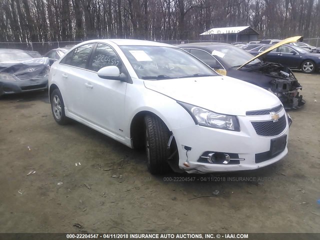 1G1PC5SB4D7247593 - 2013 CHEVROLET CRUZE LT WHITE photo 1