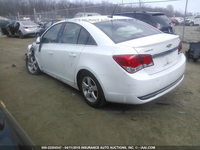 1G1PC5SB4D7247593 - 2013 CHEVROLET CRUZE LT WHITE photo 3