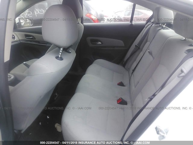 1G1PC5SB4D7247593 - 2013 CHEVROLET CRUZE LT WHITE photo 8