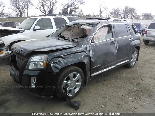 2GKFLZE36E6209268 - 2014 GMC TERRAIN DENALI BLACK photo 2