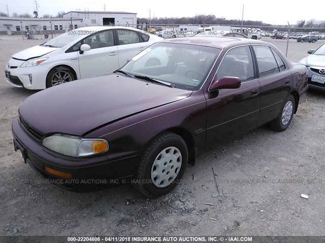 4T1BG12K0TU785931 - 1996 TOYOTA CAMRY DX/LE/XLE წითელი ფოტო 2