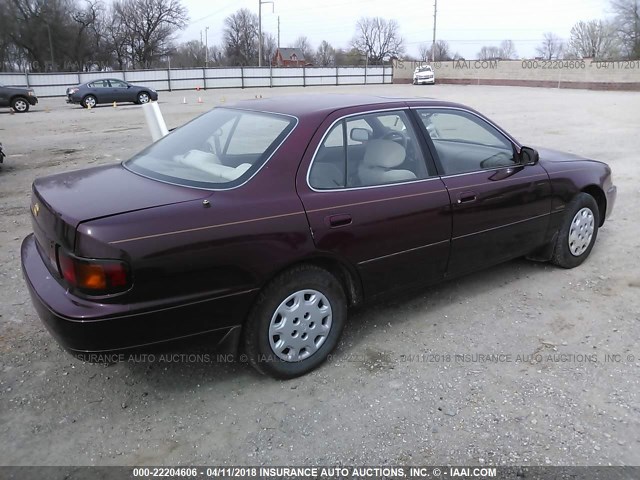 4T1BG12K0TU785931 - 1996 TOYOTA CAMRY DX/LE/XLE წითელი ფოტო 4