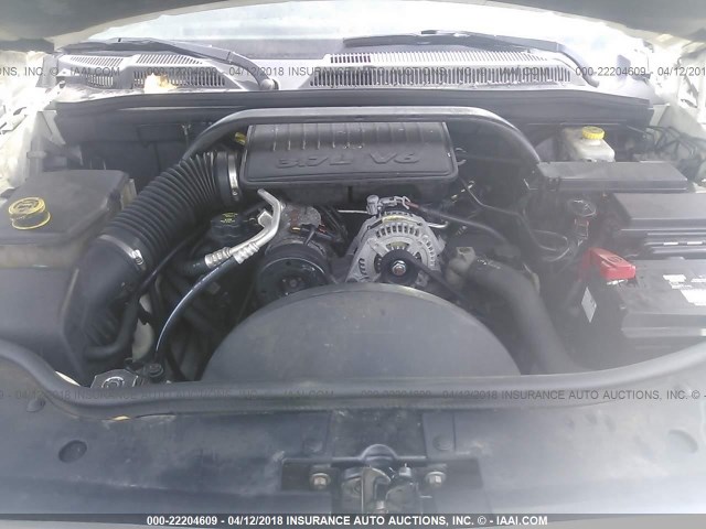 1J8HG48K47C636854 - 2007 JEEP COMMANDER WHITE photo 10