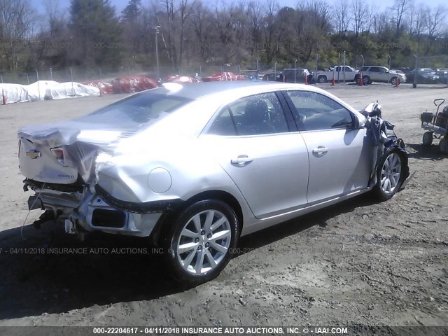 1G11D5SLXFU127667 - 2015 CHEVROLET MALIBU 2LT SILVER photo 4