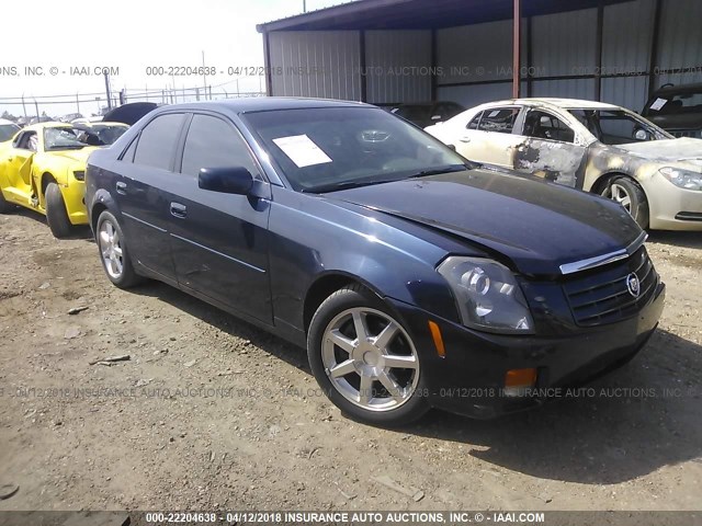 1G6DM577740141579 - 2004 CADILLAC CTS BLUE photo 1