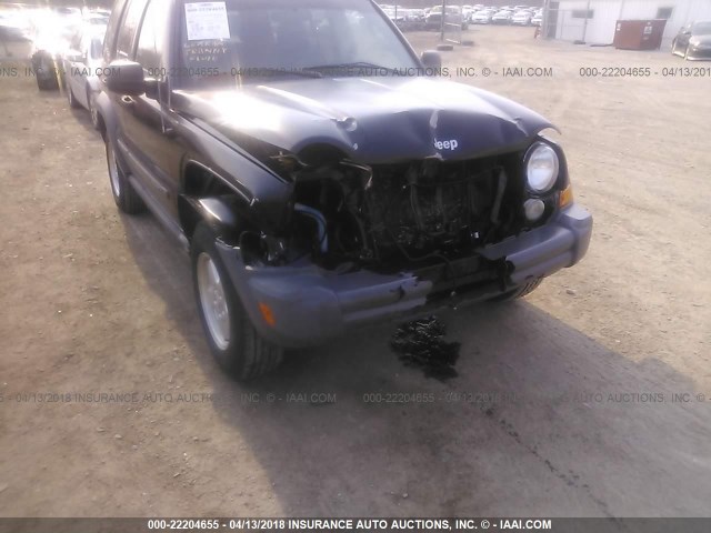 1J8GL48K65W692491 - 2005 JEEP LIBERTY SPORT 黑色 照片 6