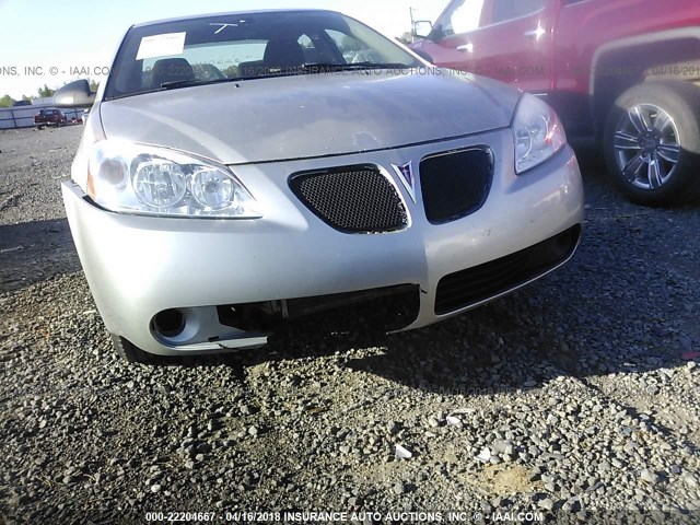 1G2ZF58B274262800 - 2007 PONTIAC G6 VALUE LEADER/BASE SILVER photo 6