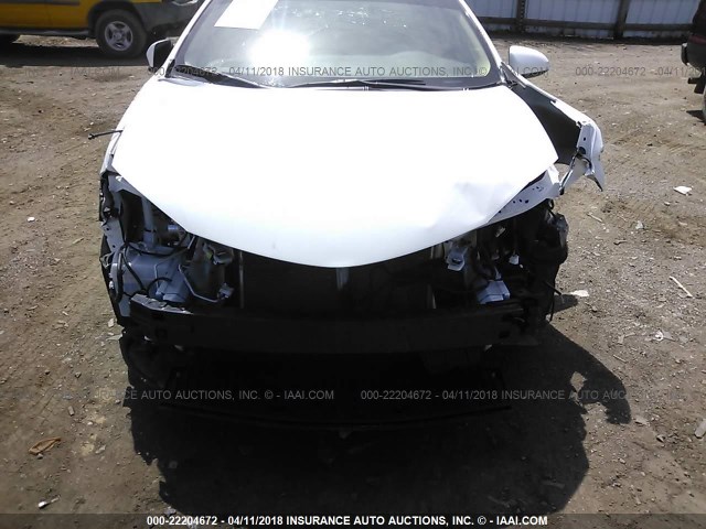 5YFBURHE5HP625013 - 2017 TOYOTA COROLLA L/LE/XLE/SE/XSE WHITE photo 6