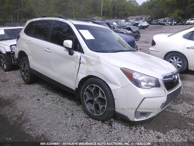 JF2SJGMC6EH435151 - 2014 SUBARU FORESTER 2.0XT TOURING WHITE photo 1