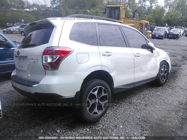 JF2SJGMC6EH435151 - 2014 SUBARU FORESTER 2.0XT TOURING WHITE photo 4