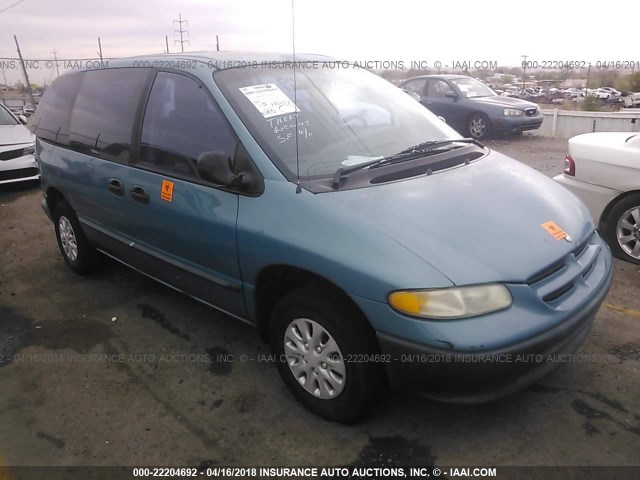 2B4FP2538TR816997 - 1996 DODGE CARAVAN BLUE photo 1